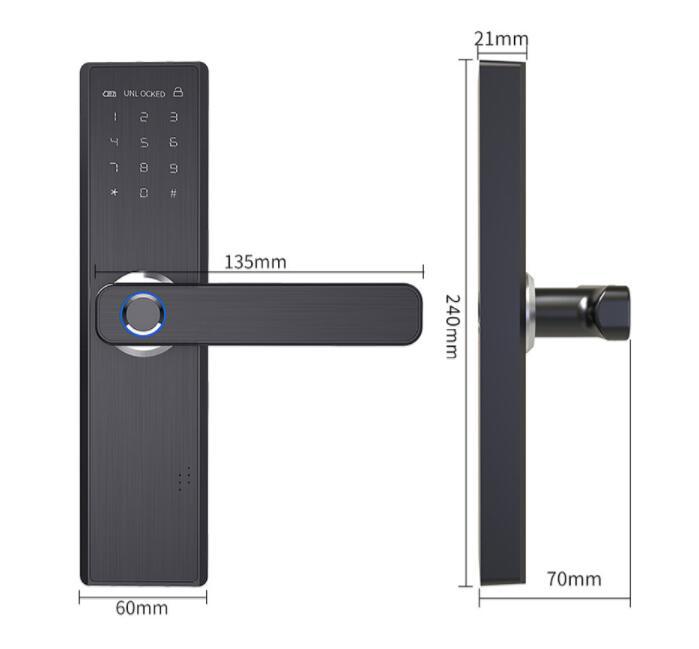 SecureGlow™ Smart Vingerafdrukslot