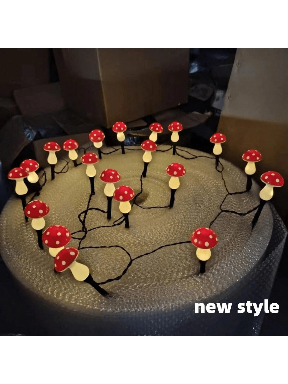GlowShroom™ Solar-Lichterkette in Pilzform
