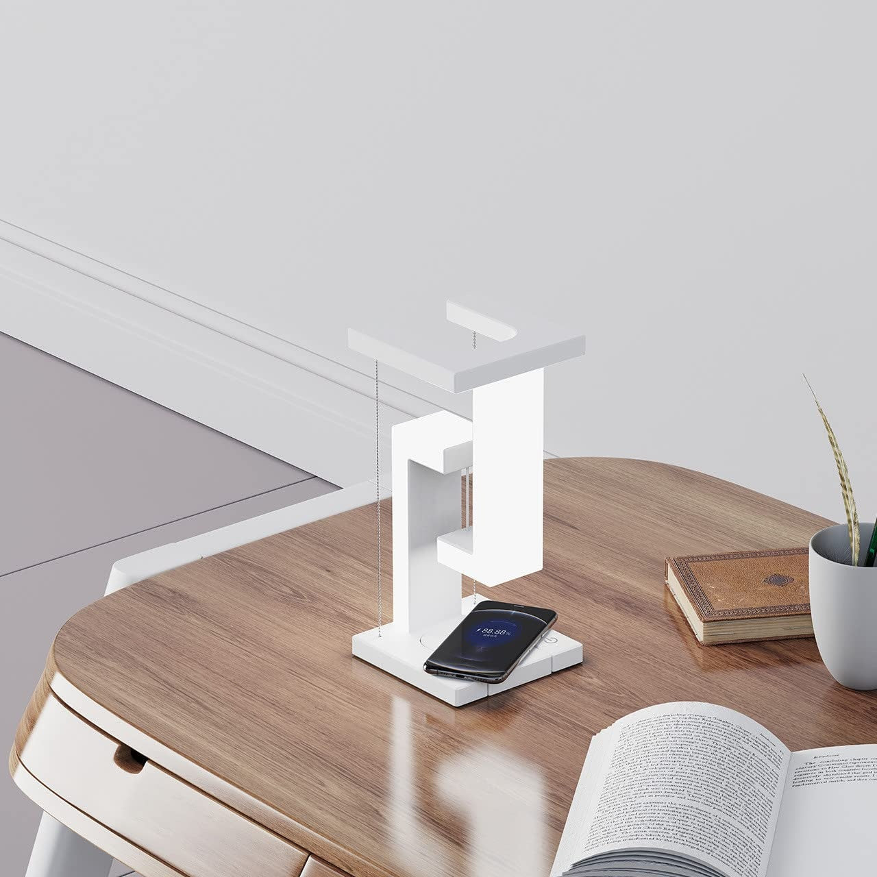 LumiFloat – Draadloze LED-bureaulamp met oplaadfunctie