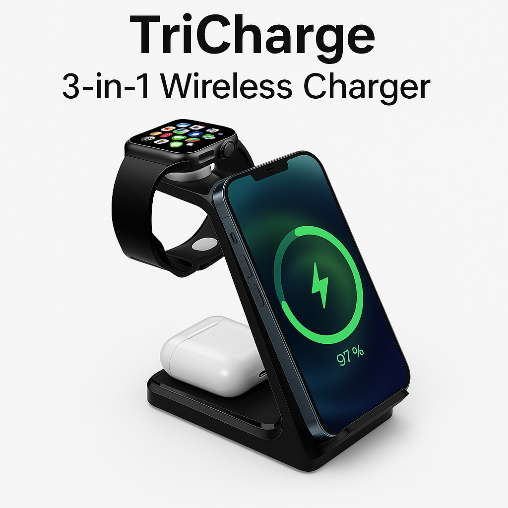 TriCharge™ 3-in-1-Drahtlosladestation