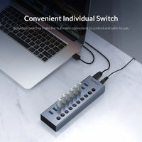 ORIHUB™ – 7/10/13/16-Port USB 3.0 Smart Hub mit Stromversorgung