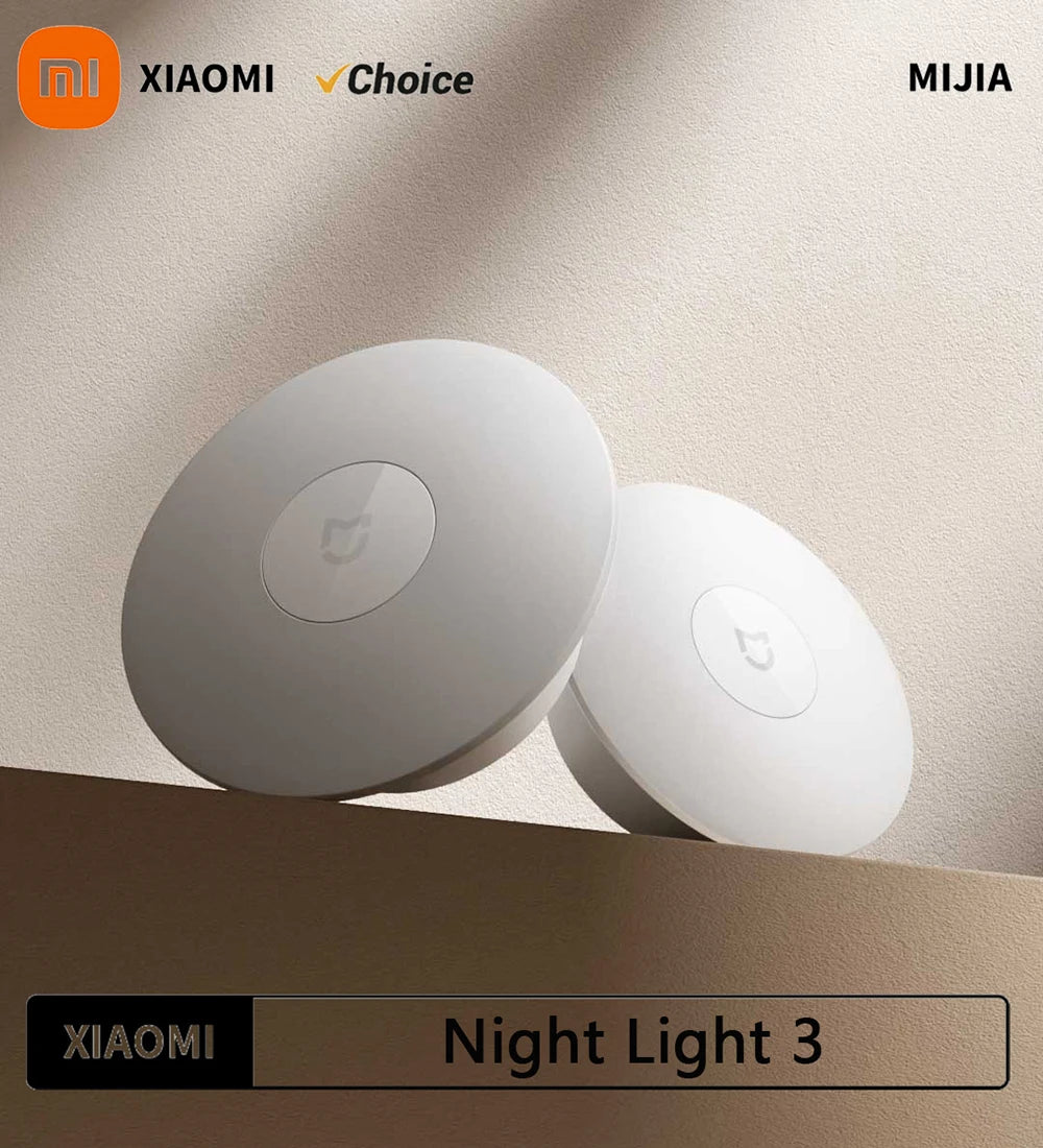 Mijia Glow™ – Xiaomi Nachtlampje 3 (oplaadbaar, bewegingssensor)