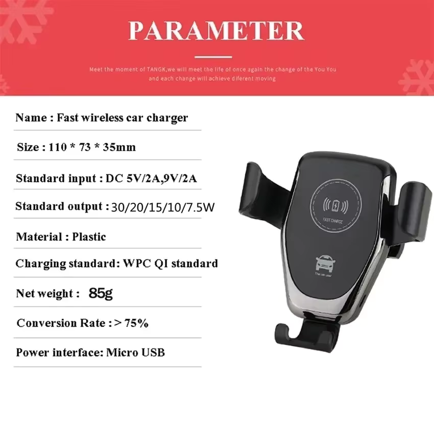 FastMount™ – 30W kabelloses Schwerkraft-Autoladegerät