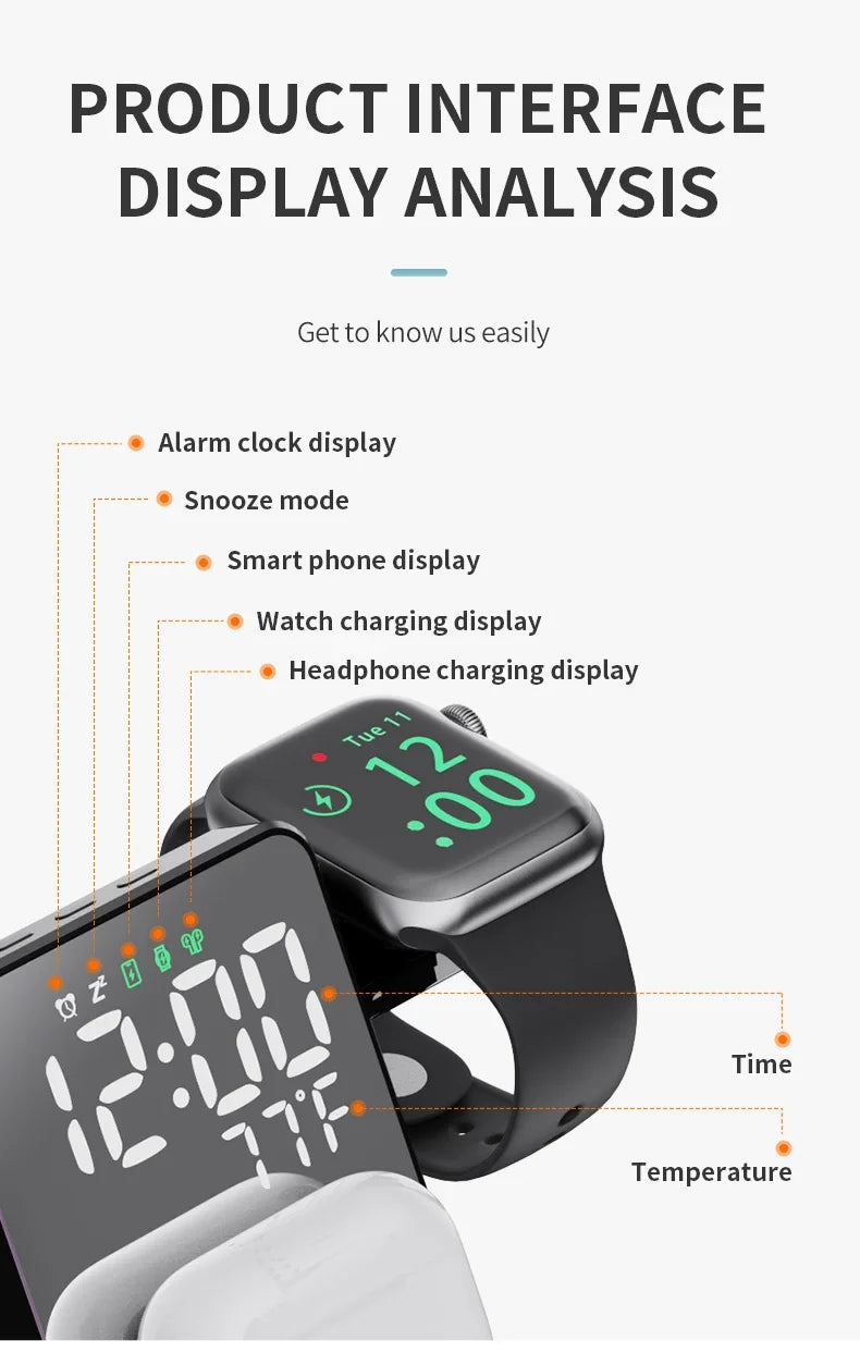GalaxyClock™ - Draadloos oplaadstation