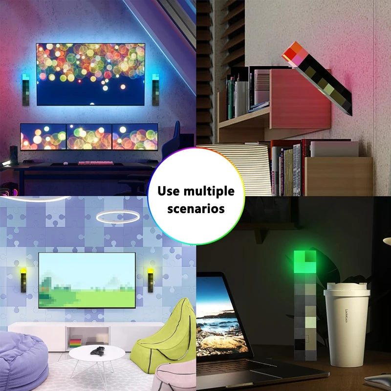PixelTorch™ – Oplaadbare gamelamp voor aan de muur