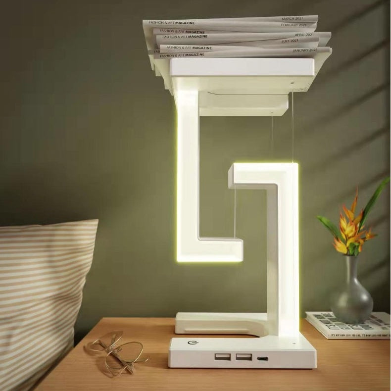 LumiFloat – Draadloze LED-bureaulamp met oplaadfunctie