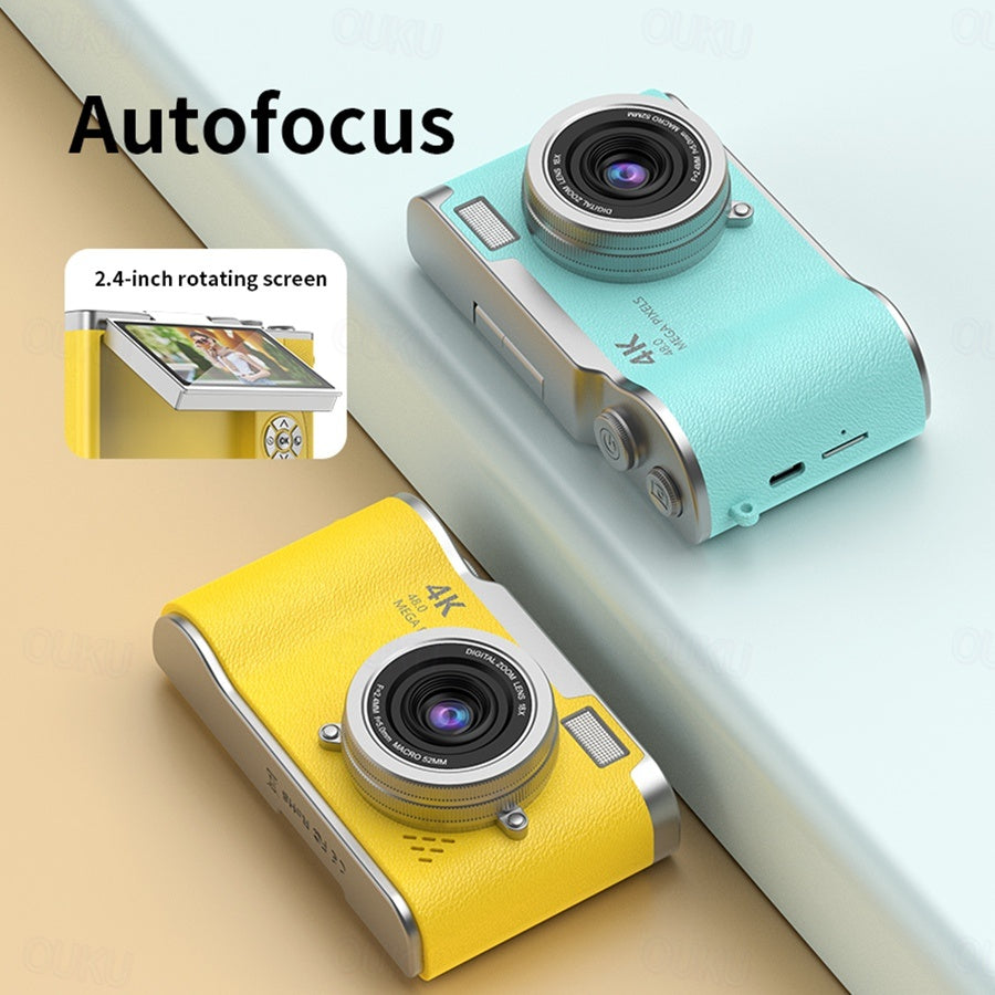 4K HD digitale camera met roterend scherm - Leg het leven vast in verbluffende details