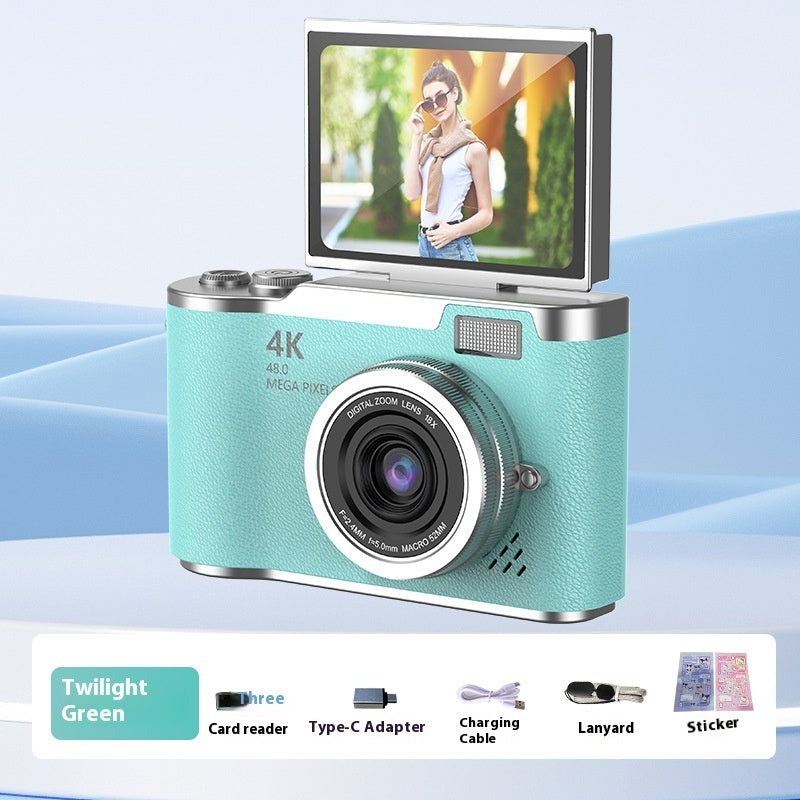 4K HD digitale camera met roterend scherm - Leg het leven vast in verbluffende details