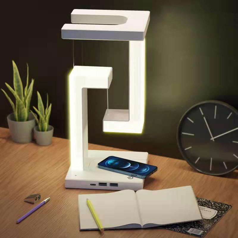 LumiFloat – Draadloze LED-bureaulamp met oplaadfunctie