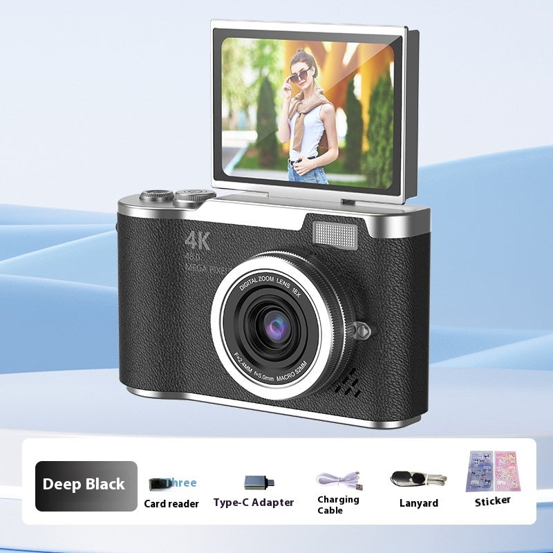 4K HD digitale camera met roterend scherm - Leg het leven vast in verbluffende details