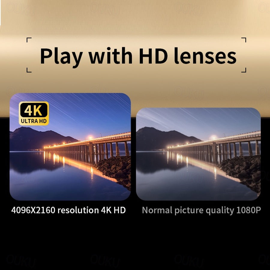 4K HD digitale camera met roterend scherm - Leg het leven vast in verbluffende details