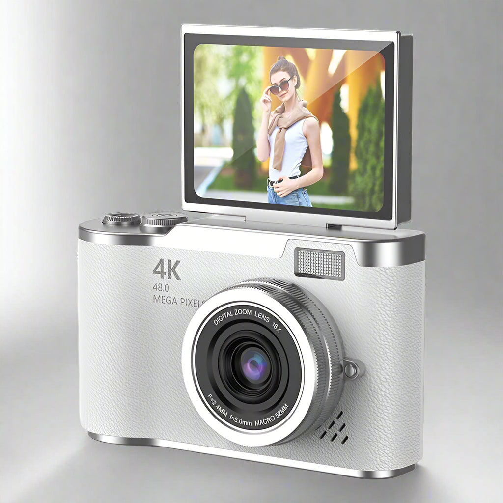4K HD digitale camera met roterend scherm - Leg het leven vast in verbluffende details 