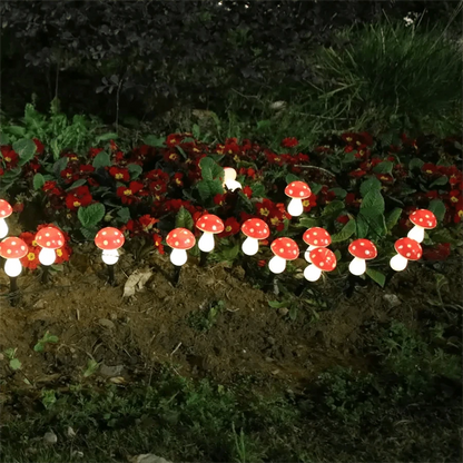 GlowShroom™ Solar-Lichterkette in Pilzform