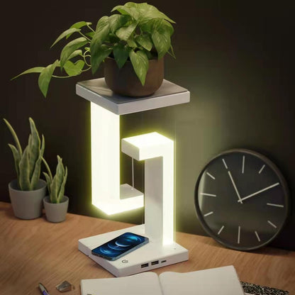 LumiFloat – Draadloze LED-bureaulamp met oplaadfunctie