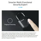 Smart waterproof fingerprint padlock with advanced sensor, key access, and biometric security for enhanced protection.