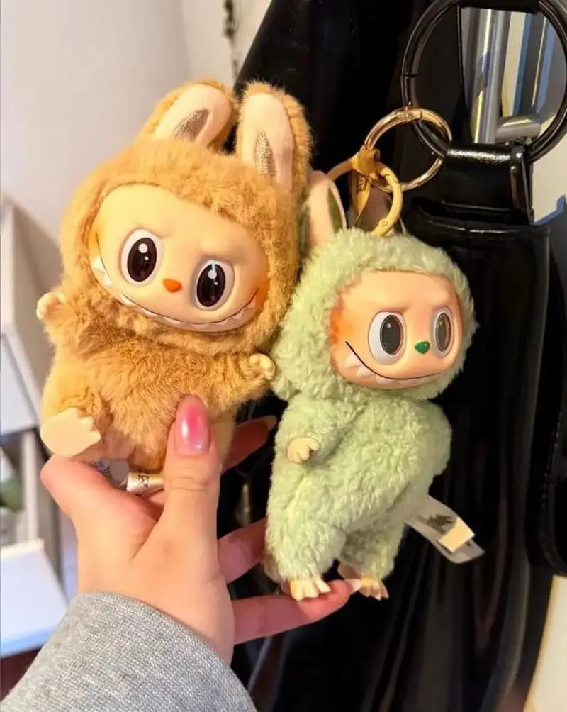Labubu Macaron collectible figure alongside Walter White Funko Pop and Squid Game Funko Pop for collectors.