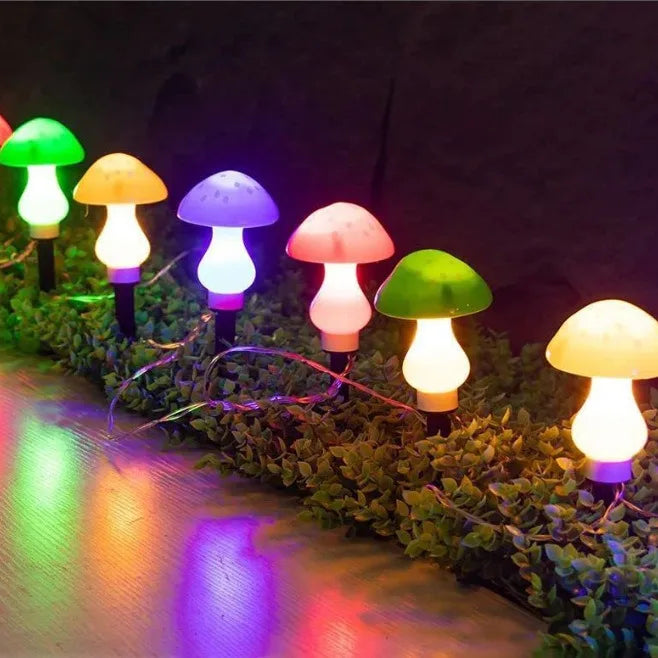 GlowShroom™ Solar Mushroom Fairy Lights