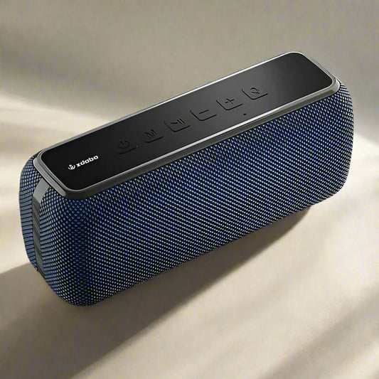 Portable Bluetooth speakers with built-in power bank feature, ideal wireless speakers for travel and outdoor use.