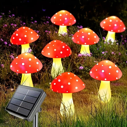GlowShroom™ Solar-Lichterkette in Pilzform