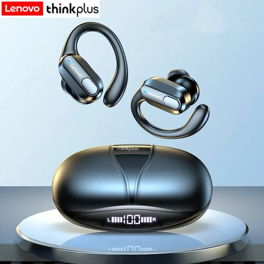 Lenovo wireless earphones with advanced Bluetooth connectivity, ideal for high-quality audio and hands-free calls.