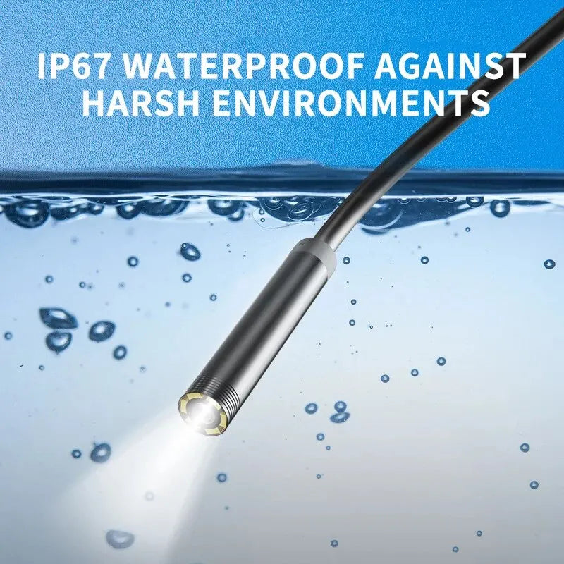 Type-C Endoscope, waterproof camera and borescope probe for industrial inspection, optimized for digital video scopes.
