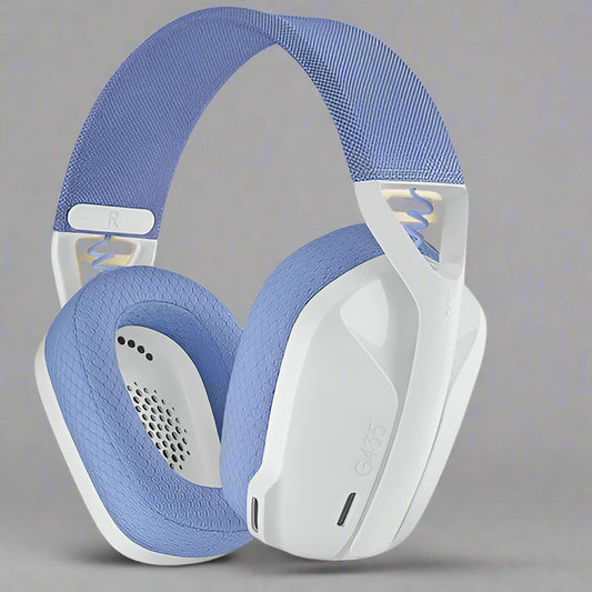 Logitech G435 Wireless Gaming Headset in black, featuring Bluetooth connectivity and lightweight ergonomic design