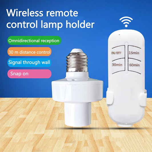 LightMate™ - Draadloze, op afstand bedienbare E27 Smart Light Holder