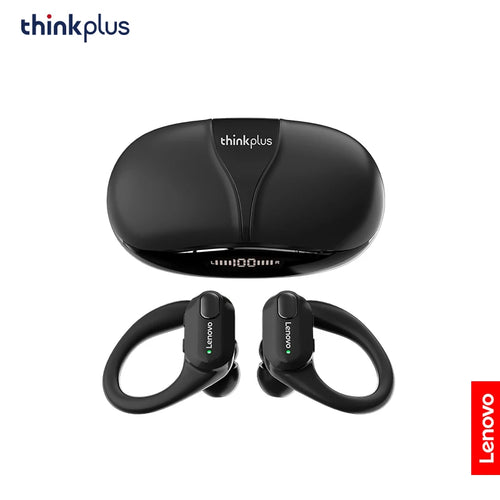 Lenovo wireless earphones with advanced Bluetooth connectivity, ideal for high-quality audio and hands-free calls.