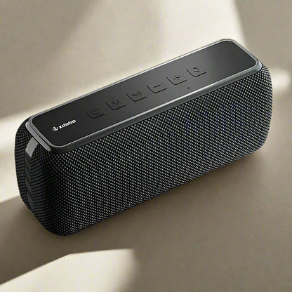 Portable Bluetooth speakers with built-in power bank feature, ideal wireless speakers for travel and outdoor use.