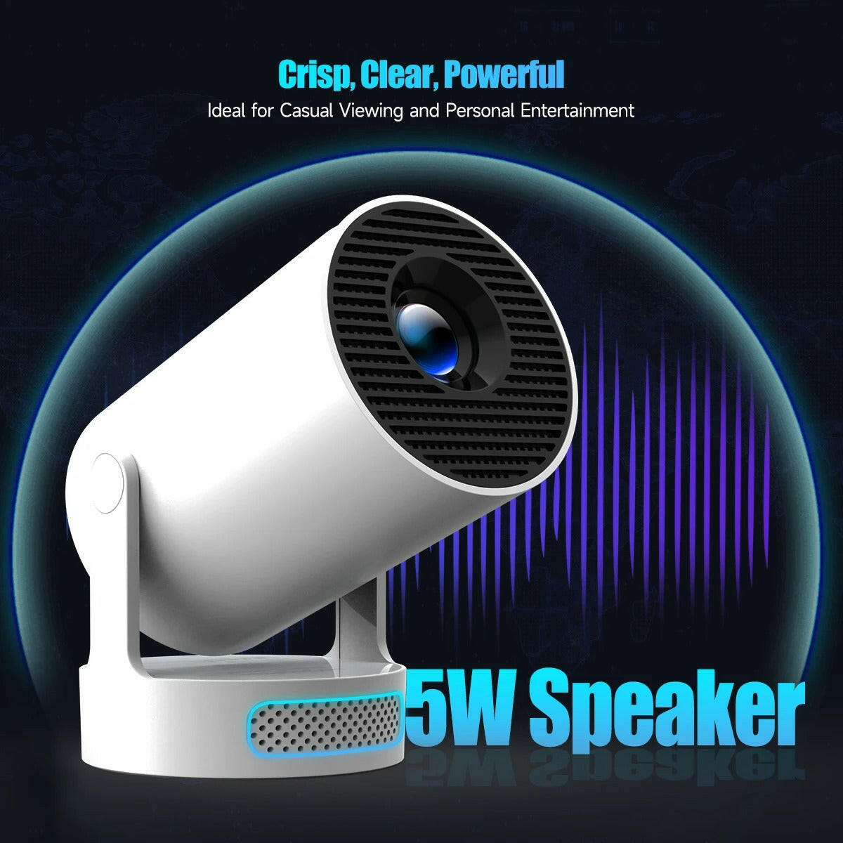4K WiFi HY300 PRO+ Smart Projector, mini projector for mobile, and best portable projector under $200