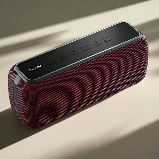 Portable Bluetooth speakers with built-in power bank feature, ideal wireless speakers for travel and outdoor use.