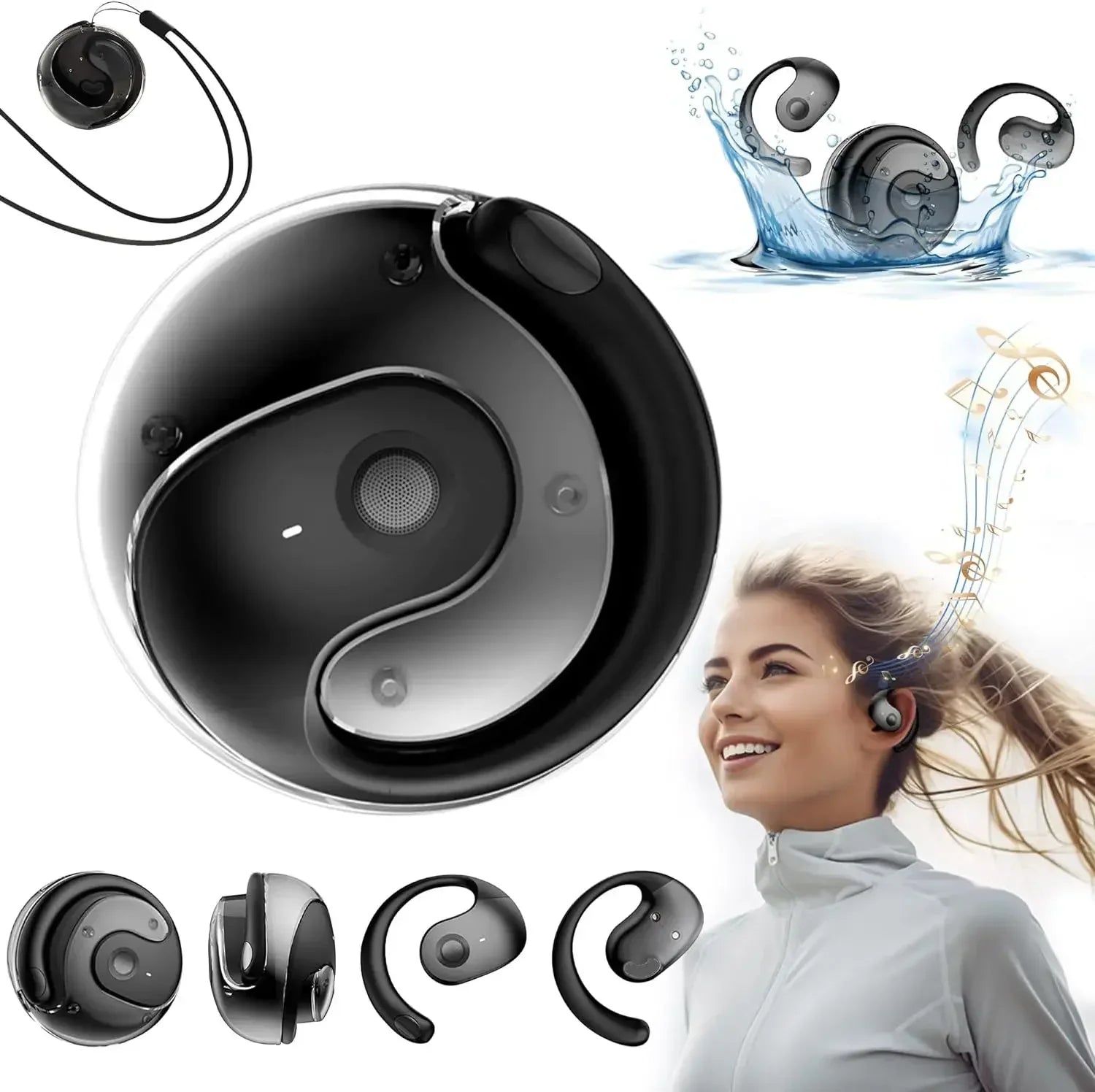 Coconut TWS Wireless Headphones – Ergonomic Sport Bluetooth Earbuds with Mic
