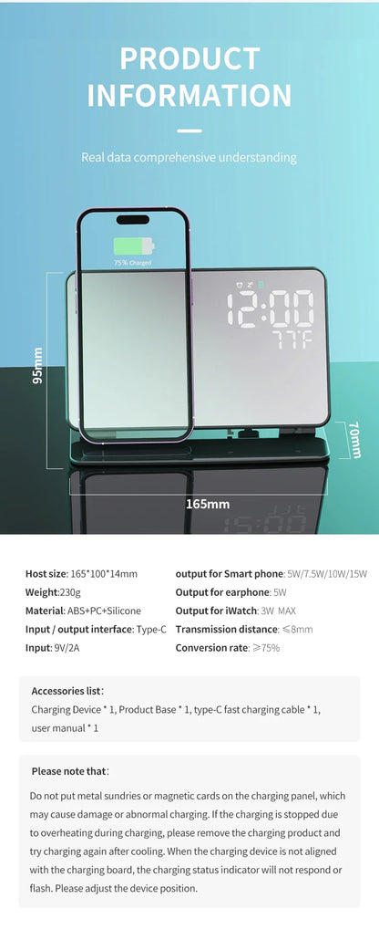 GalaxyClock™ - Draadloos oplaadstation