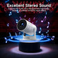 4K WiFi HY300 PRO+ Smart Projector, mini projector for mobile, and best portable projector under $200