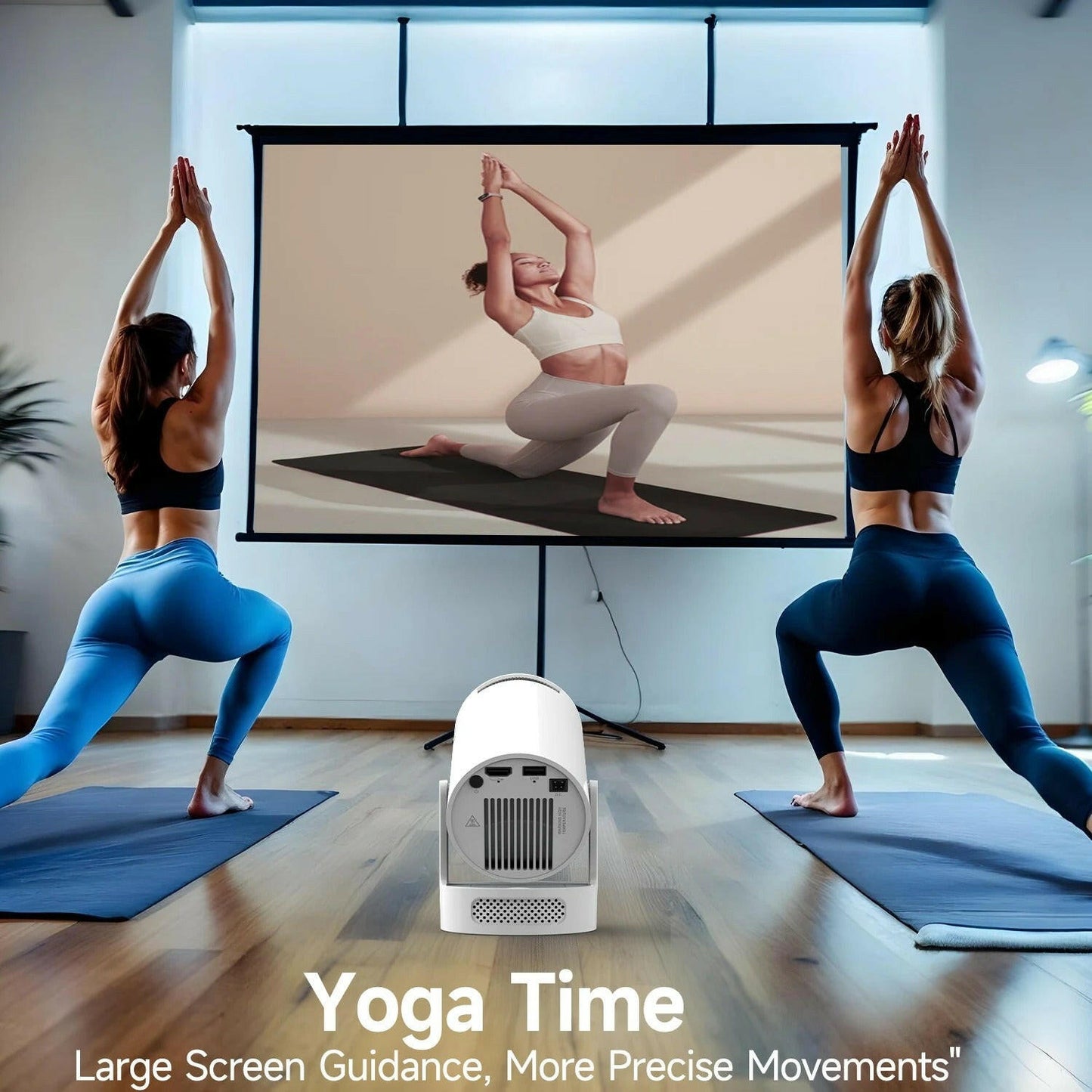 4K WiFi HY300 PRO+ Smart Projector, mini projector for mobile, and best portable projector under $200