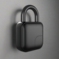 Smart waterproof fingerprint padlock with advanced sensor, key access, and biometric security for enhanced protection.