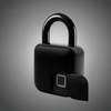 Smart waterproof fingerprint padlock with advanced sensor, key access, and biometric security for enhanced protection.