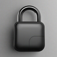 Smart waterproof fingerprint padlock with advanced sensor, key access, and biometric security for enhanced protection.