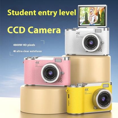 4K HD digitale camera met roterend scherm - Leg het leven vast in verbluffende details 